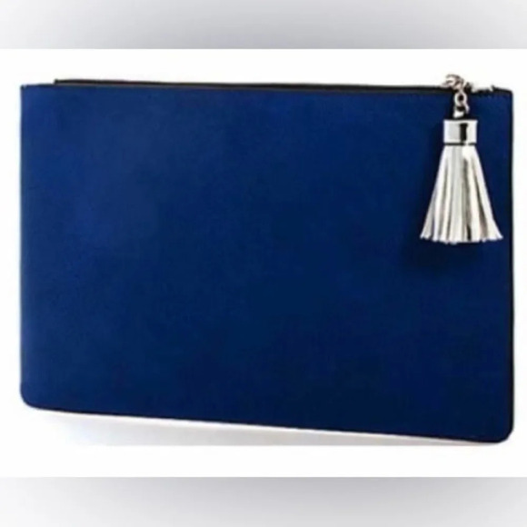 MARKFRAN Silver Princess Reflection Two Color Clutch Bag - Picture 2 of 3